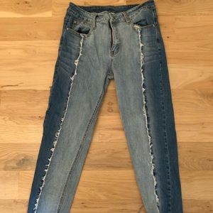 Boutique two toned jeans size M